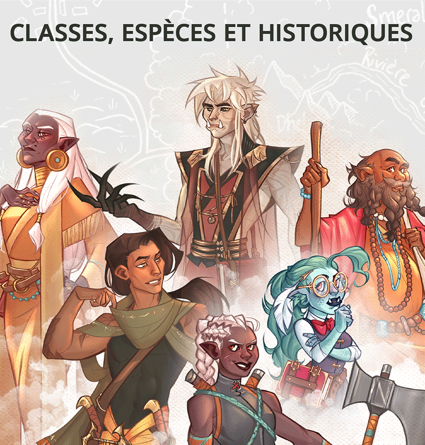 Classes, espèces et historiques